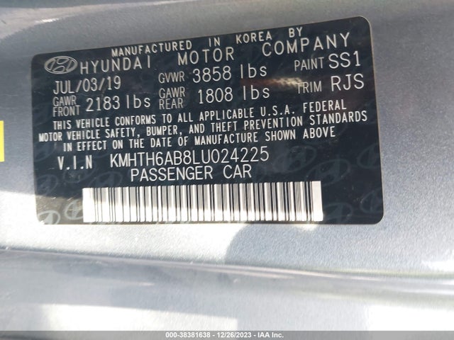 Hyundai VELOSTER 2020 KMHTH6AB8LU024225 Image 9