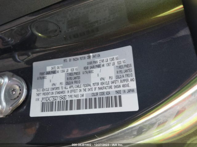 JM1NDAC73G0116490 Mazda Mx-5 Miata Club