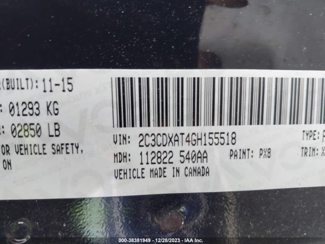 Dodge Charger Police 2016 2C3CDXAT4GH155518 Image 9