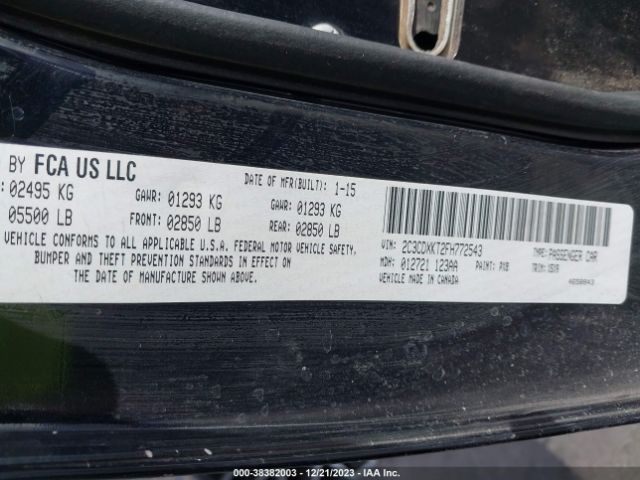 2C3CDXKT2FH772543 Dodge Charger Police