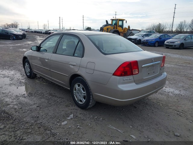 2002 HONDA CIVIC LX VIN: 1HGES165X2L077535