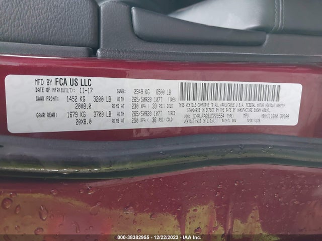 1C4RJFAG9JC229554 Jeep Grand Cherokee Altitude 4x4