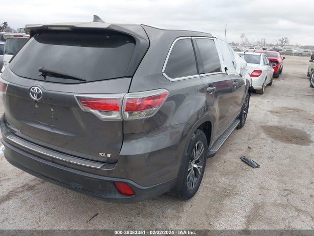 Toyota Highlander Xle V6 2016 5TDKKRFH9GS177223 Image 4