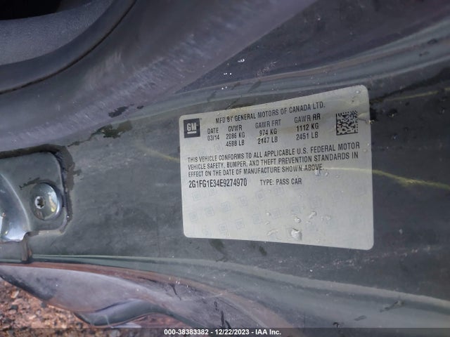 Chevrolet Camaro 2lt 2014 2G1FG1E34E9274970 Image 9