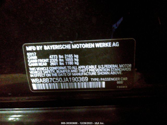 WBA8B7C50JA190369 BMW 340i Xdrive