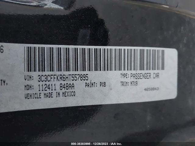 2017 FIAT 500 3C3CFFKR6HT557895 Photo 8