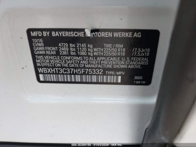 WBXHT3C37H5F75332 BMW X1 Xdrive28i