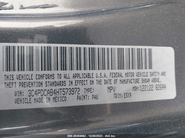 Dodge JOURNEY SE 2017 3C4PDCAB4HT573972 Image 9