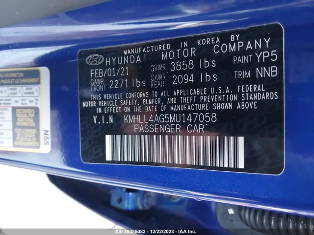 Hyundai ELANTRA SE 2021 KMHLL4AG5MU147058 Image 9