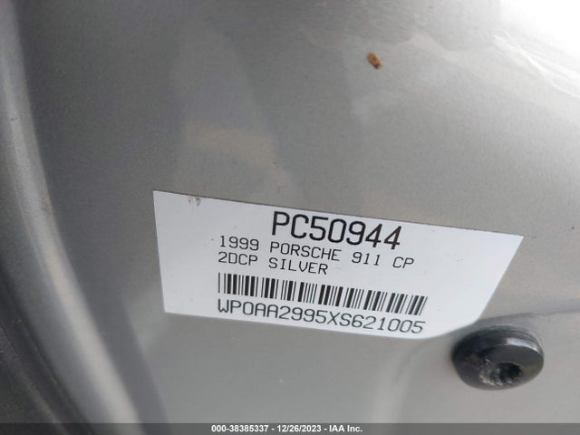1999 PORSCHE 911 WP0AA2995XS621005 Photo 8