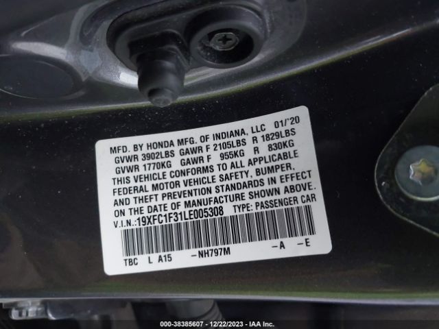 19XFC1F31LE005308 Honda CIVIC EX