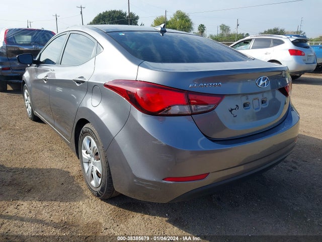 2016 HYUNDAI ELANTRA SE VIN: KMHDH4AE2GU646229