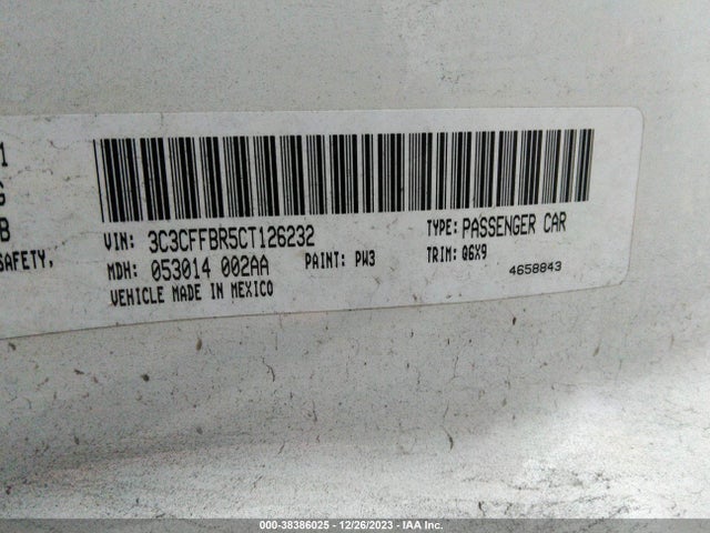 2012 FIAT 500 3C3CFFBR5CT126232 Photo 8