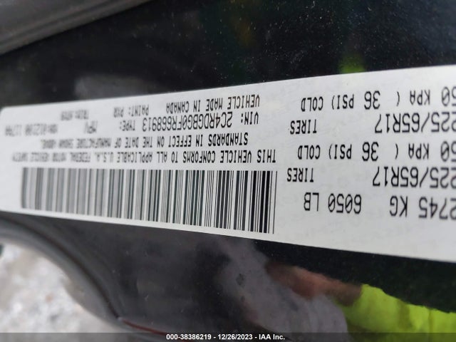 Dodge Grand Caravan Avp/se 2015 2C4RDGBG0FR668913 Image 9