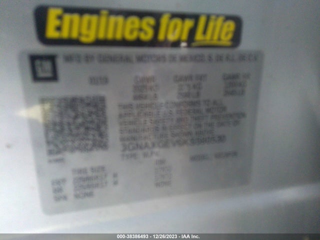 Chevrolet Equinox L 2019 3GNAXGEV6KS590530 Image 9