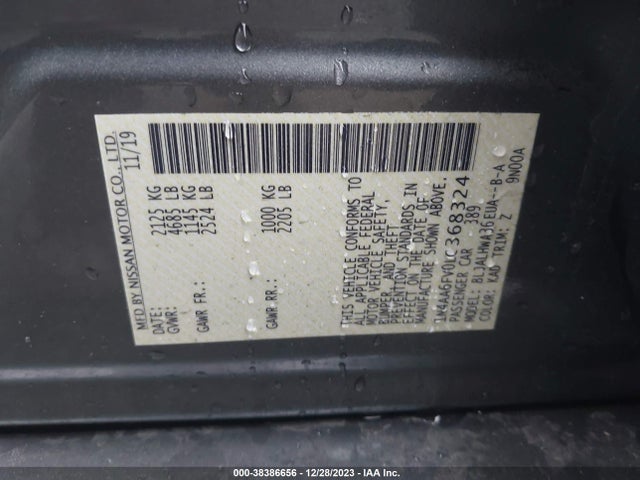 Nissan Maxima Platinum Xtronic Cvt 2020 1N4AA6FV0LC368324 Image 9