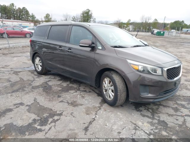 38386865 :رقم المزاد ، KNDMB5C10G6083434 vin ، 2016 Kia Sedona Lx مزاد بيع