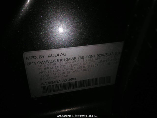Audi S4 3.0t Premium Plus 2015 WAUBGAFL1FA004683 Image 9