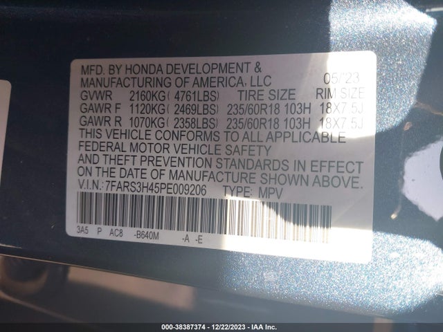 Honda CR-V 2023 7FARS3H45PE009206 Image 23