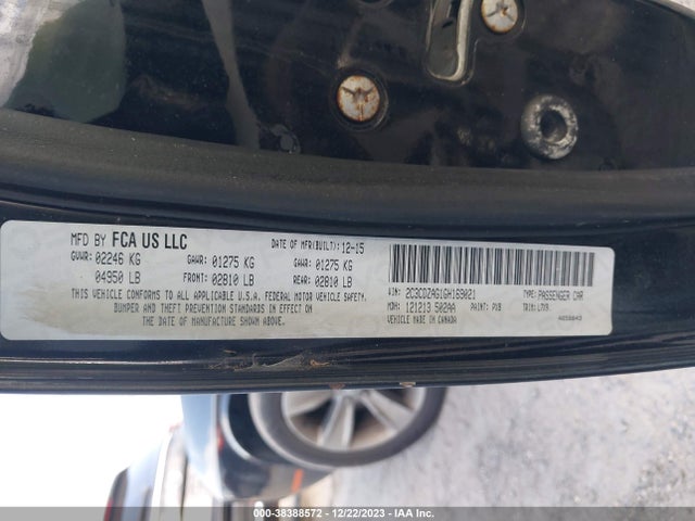 Dodge Challenger Sxt 2016 2C3CDZAG1GH169021 Image 9