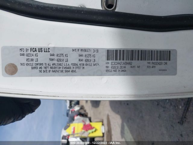 2C3CDXHG7JH284062 Dodge Charger Sxt Plus Rwd