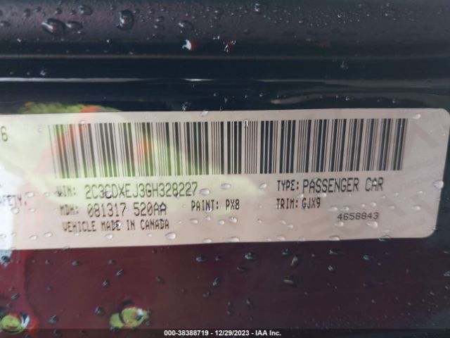 2C3CDXEJ3GH328227 Dodge Charger Srt 392