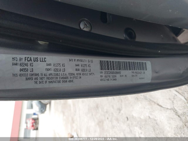 Dodge Challenger Sxt 2016 2C3CDZAG0GH280093 Image 9