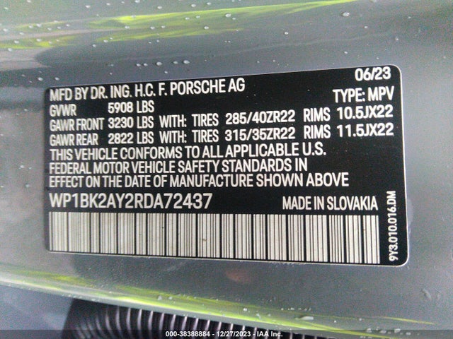 2024 PORSCHE CAYENNE COUPE WP1BK2AY2RDA72437 Photo 8