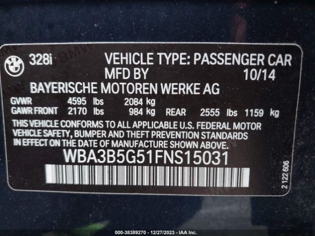 WBA3B5G51FNS15031 BMW 328i Xdrive