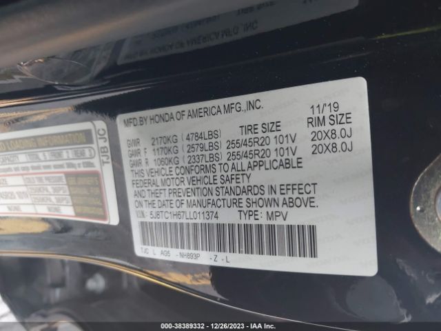 5J8TC1H67LL011374 Acura Rdx A-spec Package