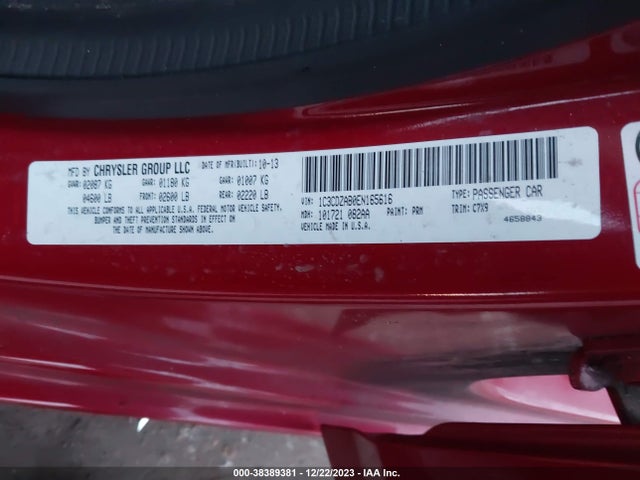 Dodge AVENGER SE 2014 1C3CDZABOEN165616 Image 9