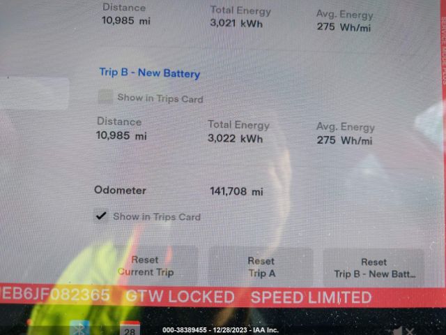 5YJ3E1EB6JF082365 Tesla Model 3 Long Range/performance