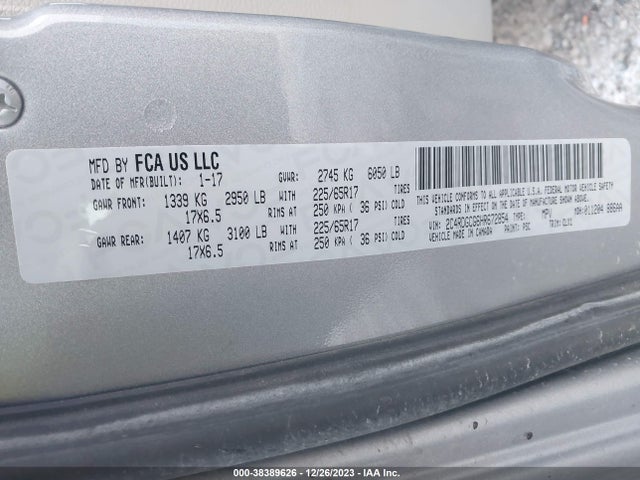 Dodge Grand Caravan Sxt 2017 2C4RDGCG6HR672854 Image 9