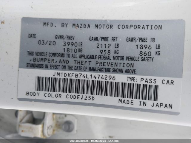 2020 MAZDA CX-3 JM1DKFB74L1474296 Photo 8