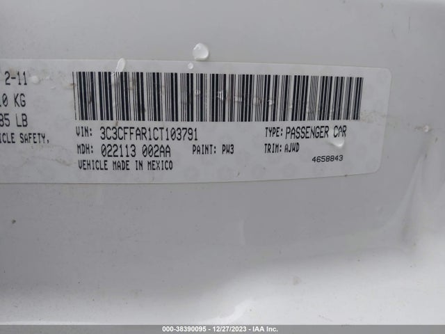 2012 FIAT 500 3C3CFFAR1CT103791 Photo 8