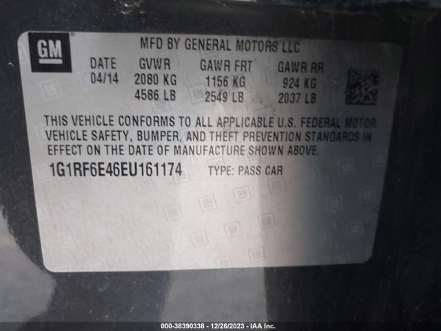Chevrolet Volt 2014 1G1RF6E46EU161174 Image 9