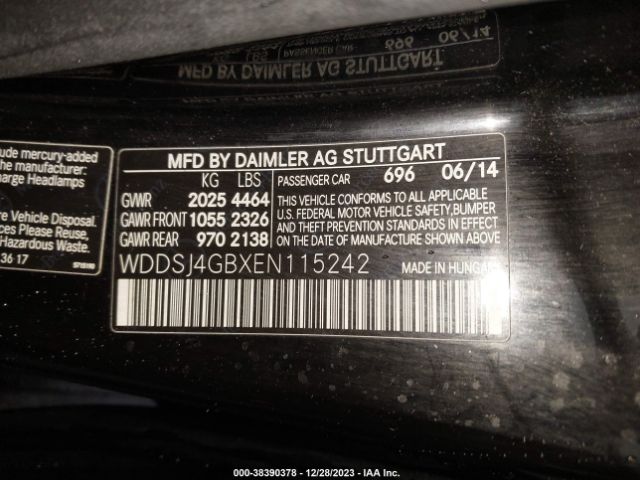 WDDSJ4GBXEN115242 Mercedes-Benz CLA 250 4MATIC