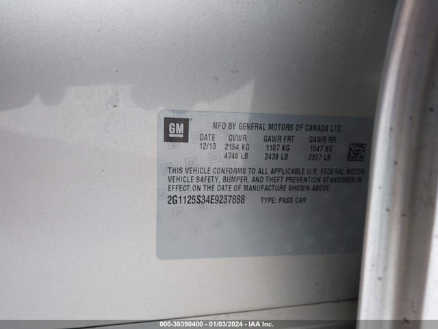 Chevrolet Impala 2lt 2014 2G1125S34E9237888 Image 9