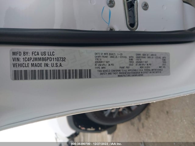 1C4PJMMB6PD110732 Jeep Cherokee Altitude Lux 4x4