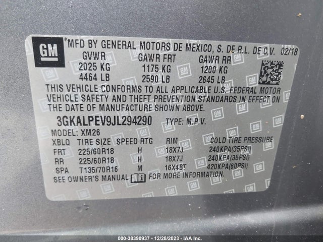 GMC Terrain Slt 2018 3GKALPEV9JL294290 Image 9