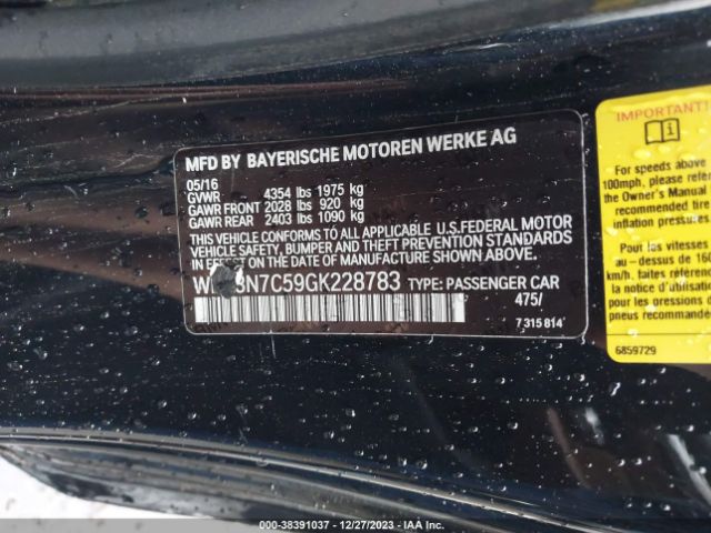 WBA3N7C59GK228783 BMW 428i