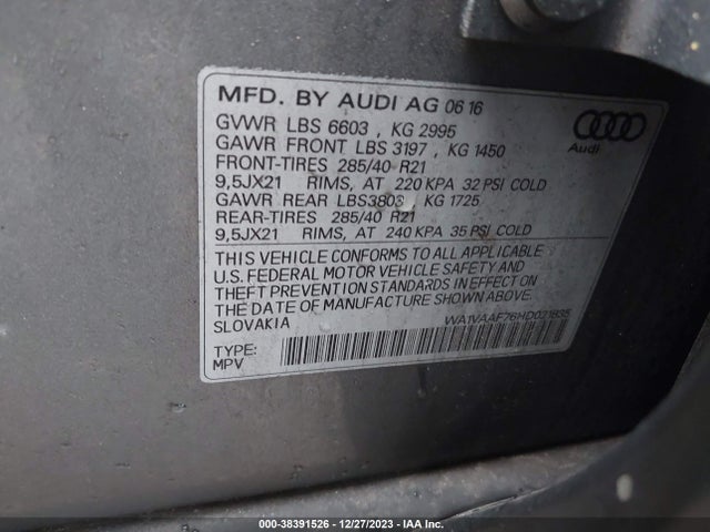 Audi Q7 3.0t Premium 2017 WA1VAAF76HD021835 Image 9