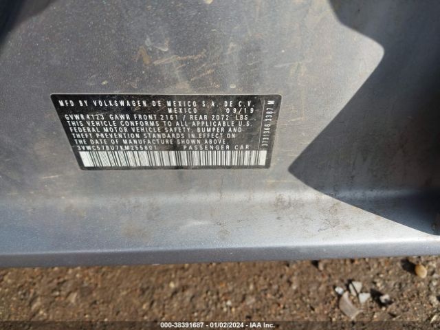 3VWC57BU7KM255801 Volkswagen Jetta 1.4t R-line/1.4t S/1.4t Se