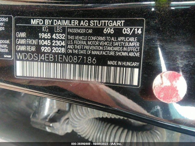 Mercedes-Benz CLA 250 2014 WDDSJ4EB1EN087186 Image 9