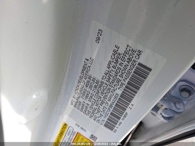 2024 HONDA ACCORD HYBRID SPORT VIN: 1HGCY2F58RA005606
