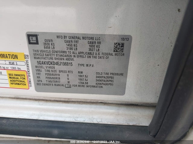 5GAKVCKD4EJ196815 Buick Enclave Premium