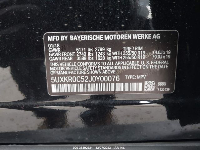 5UXKR0C52J0Y00076 BMW X5 Xdrive35i