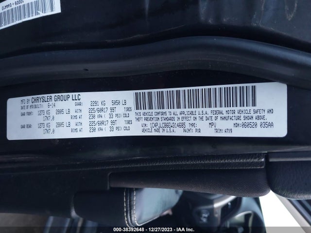 Jeep Cherokee Latitude 2014 1C4PJLCB6EW314685 Image 9