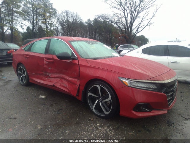 2021 HONDA ACCORD SPORT VIN: 1HGCV1F39MA077117