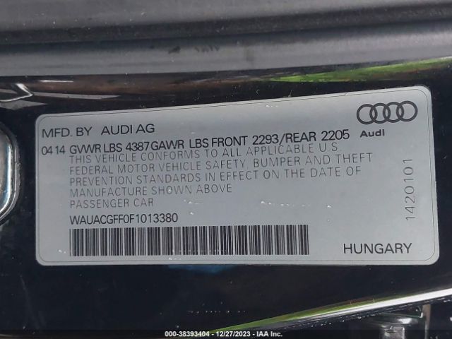 WAUACGFF0F1013380 Audi A3 1.8t Premium